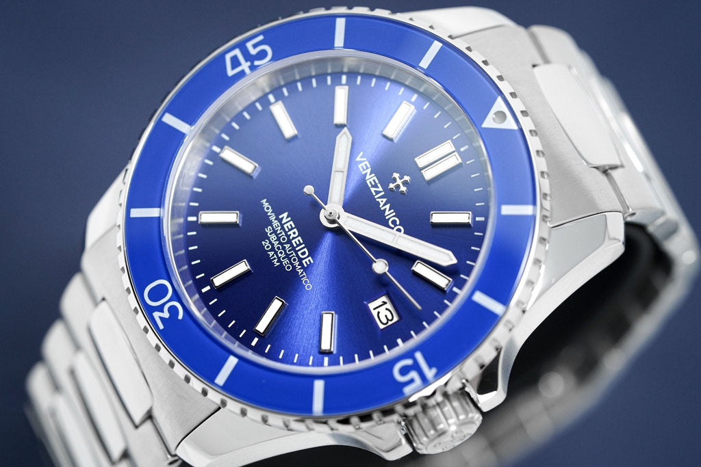 Venezianico Automatic Watch Nereide Canova Bracelet Blue