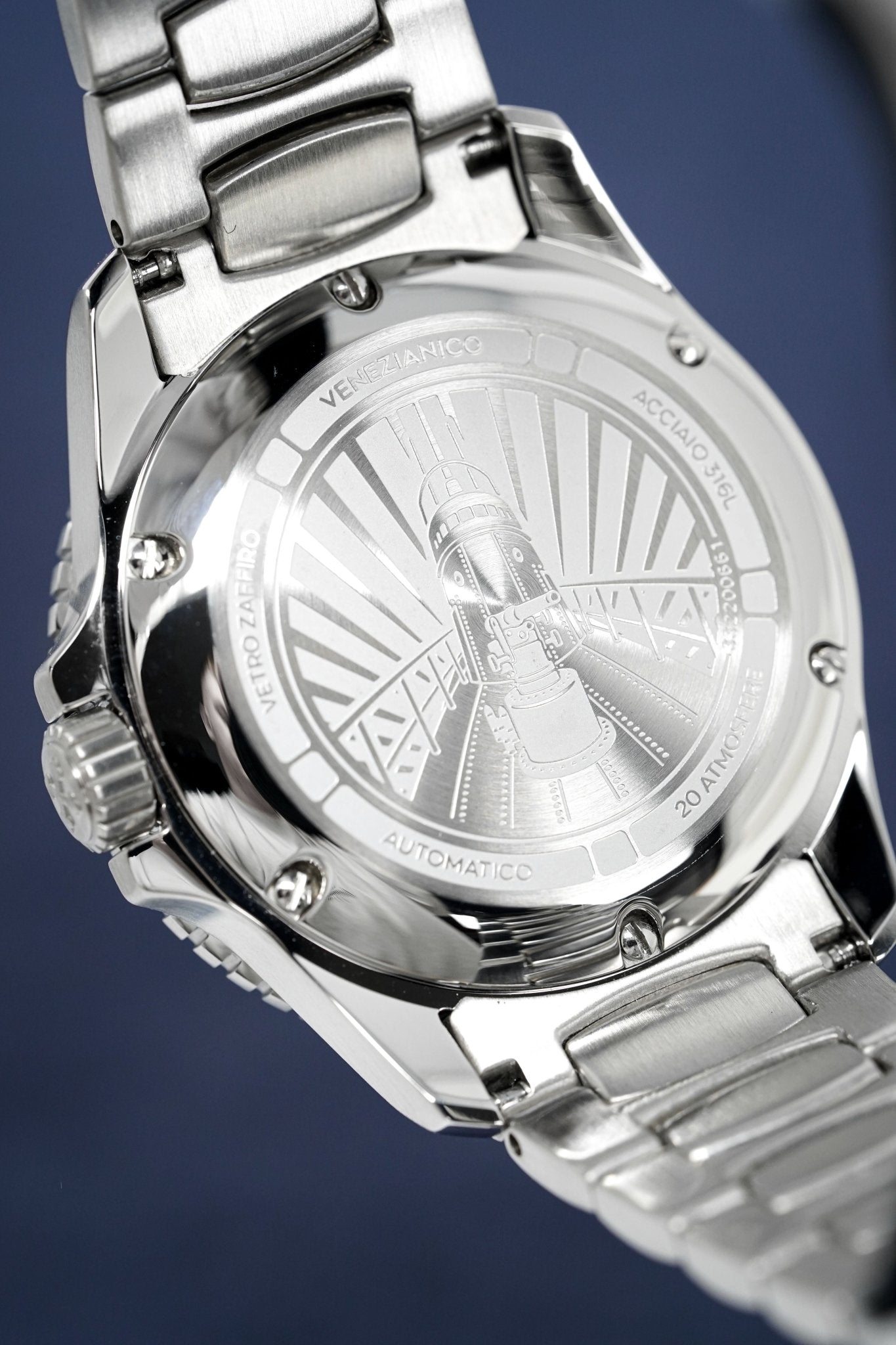 Venezianico Automatic Watch Nereide Canova Bracelet Blue