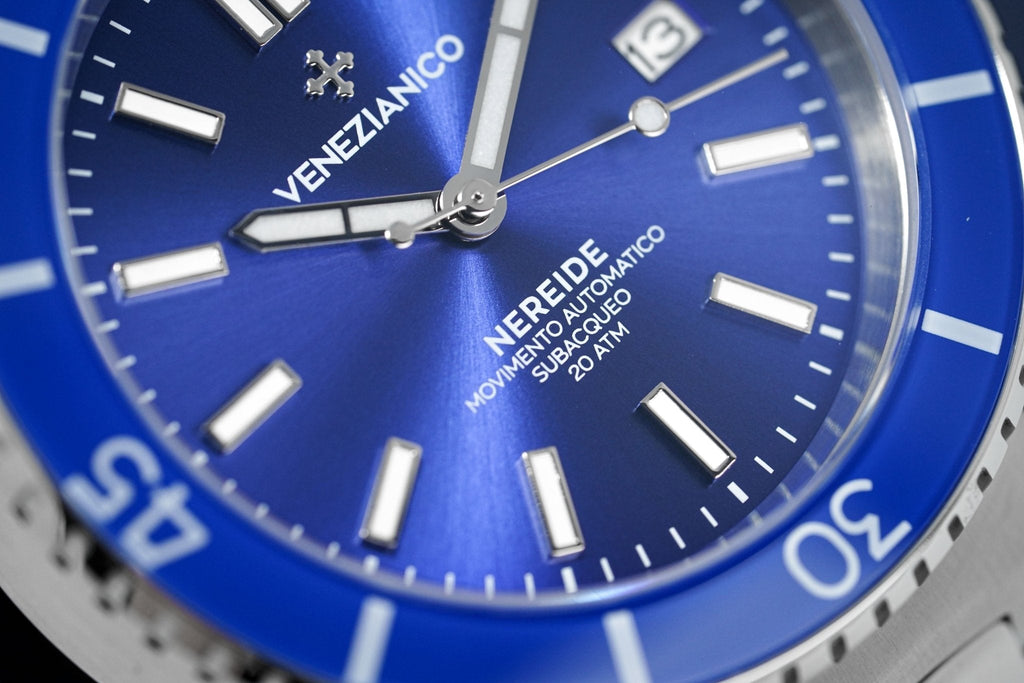 Venezianico Automatic Watch Nereide Canova Bracelet Blue