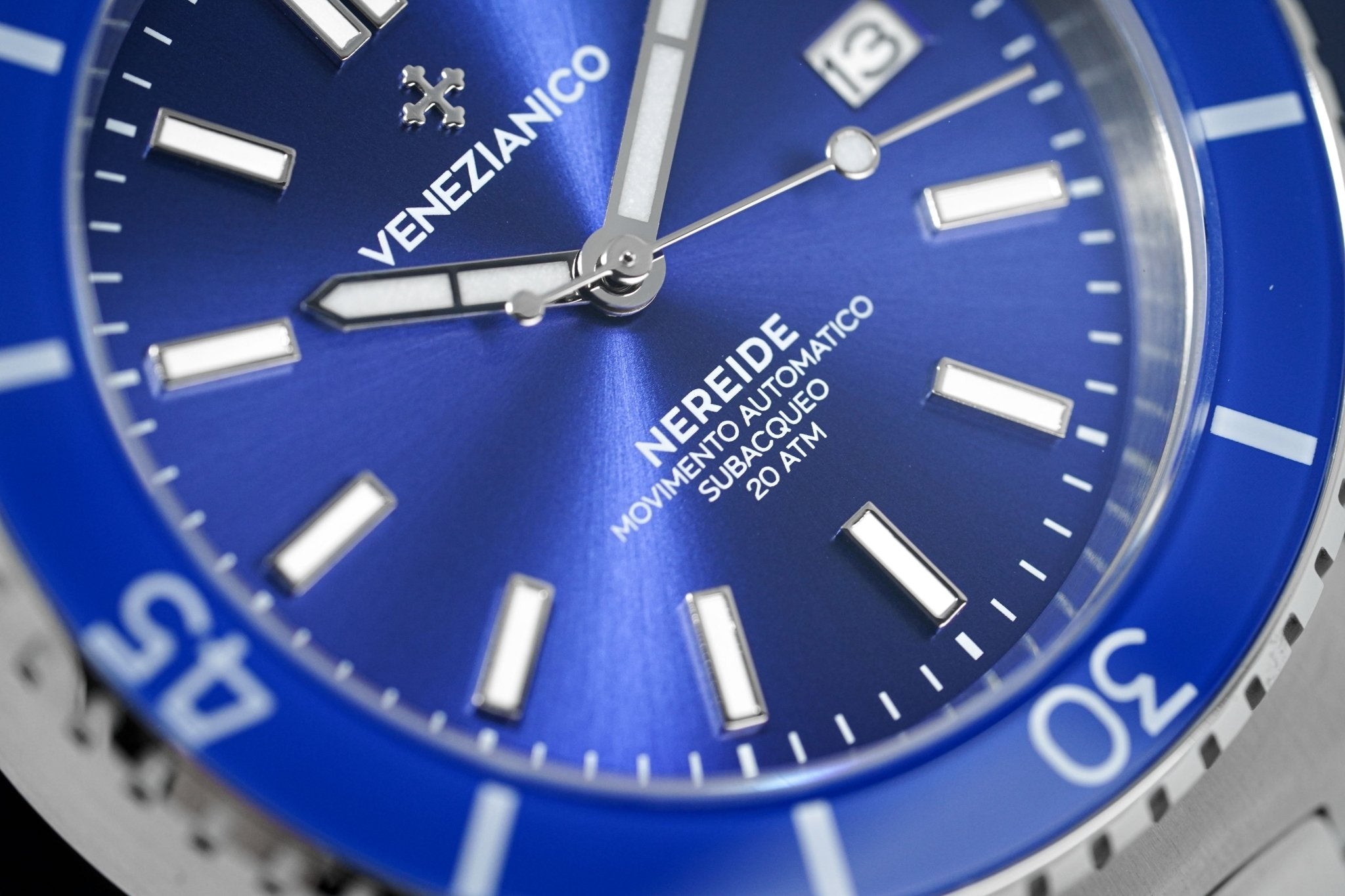 Venezianico Automatic Watch Nereide Canova Bracelet Blue