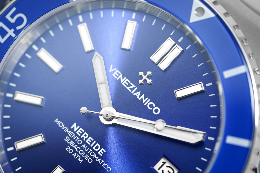 Venezianico Automatic Watch Nereide Canova Bracelet Blue