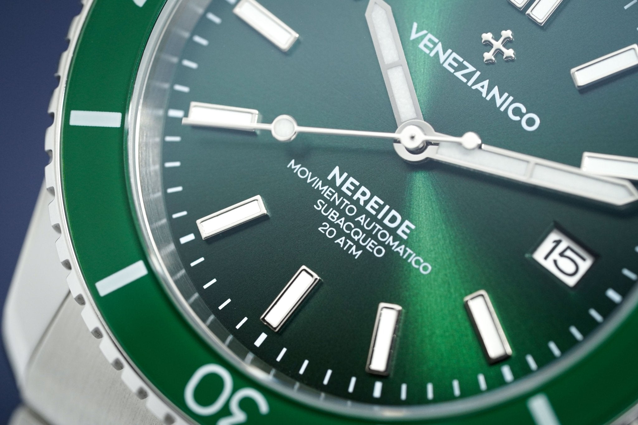 Venezianico Automatic Watch Nereide Canova Bracelet Green