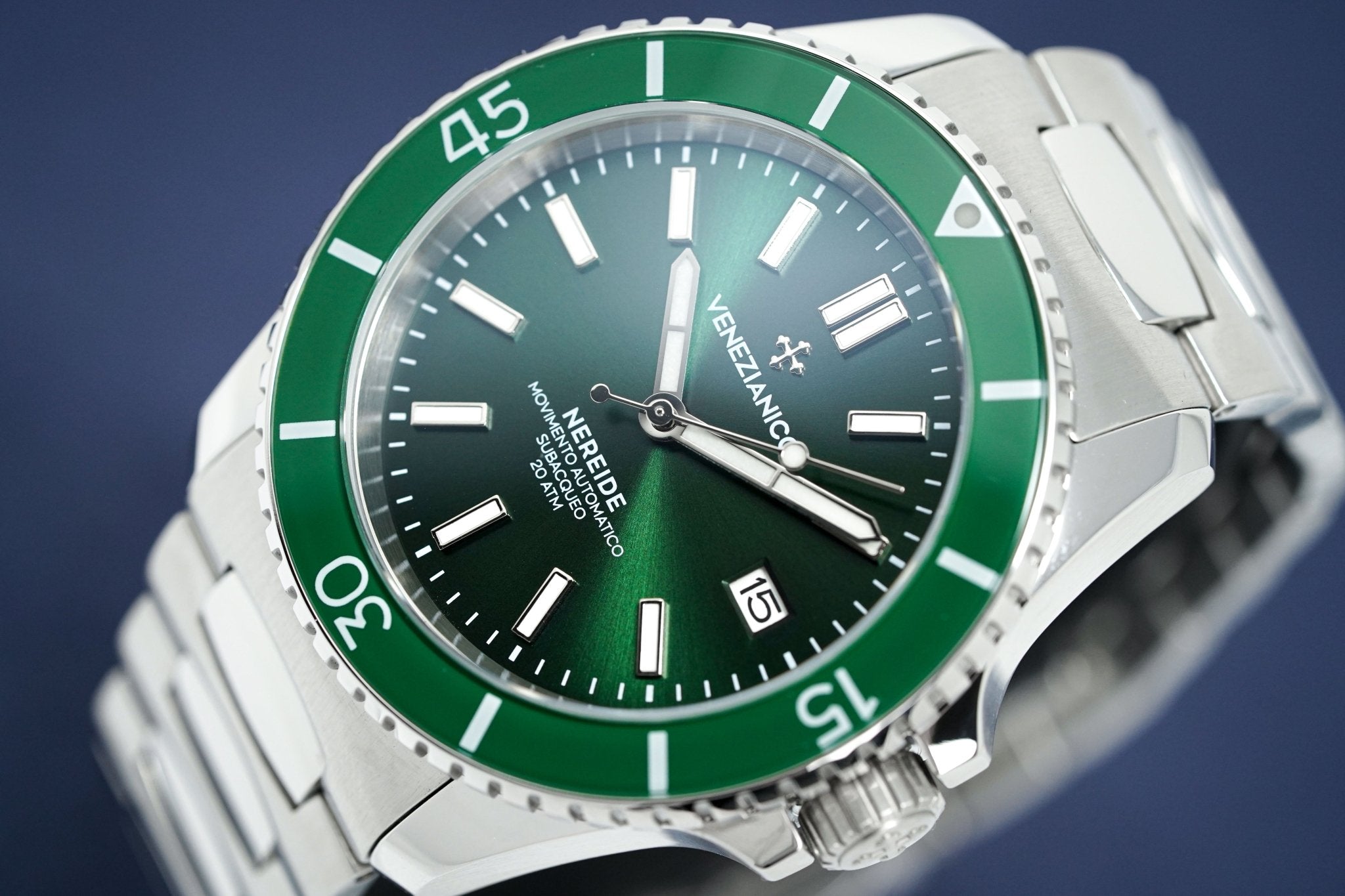 Venezianico Automatic Watch Nereide Canova Bracelet Green