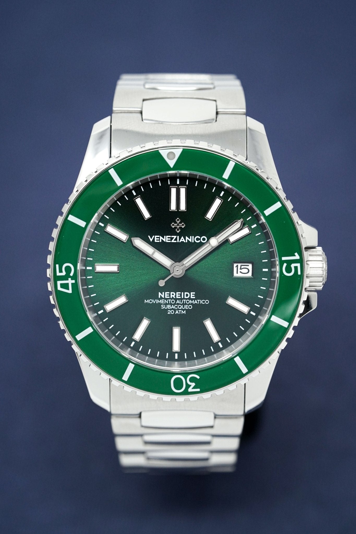 Venezianico Automatic Watch Nereide Canova Bracelet Green