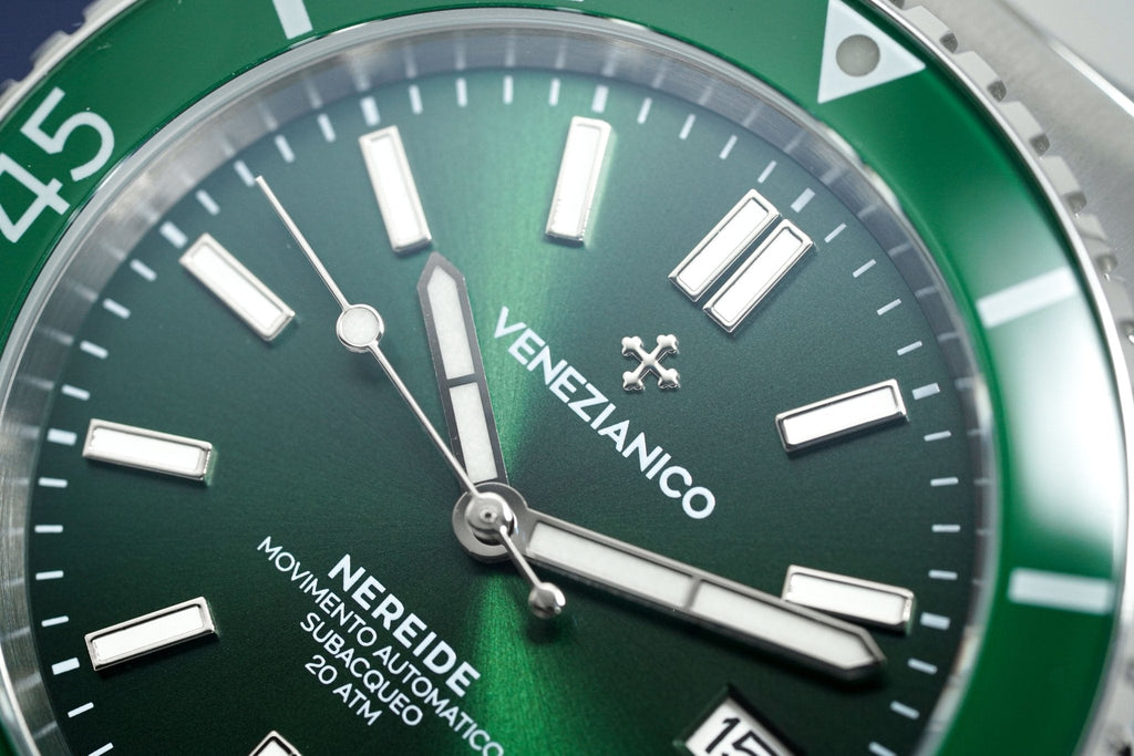 Venezianico Automatic Watch Nereide Canova Bracelet Green