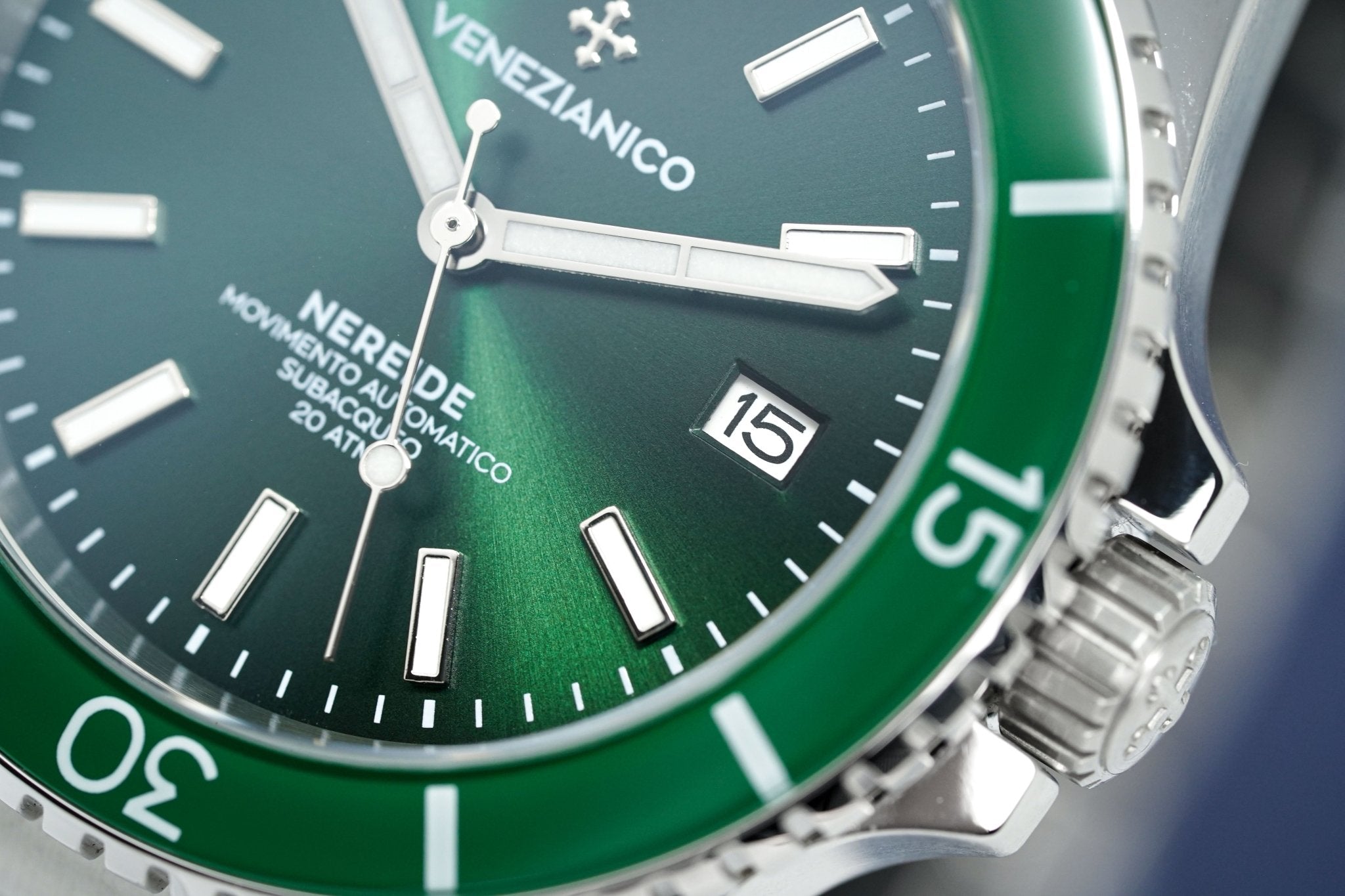 Venezianico Automatic Watch Nereide Canova Bracelet Green