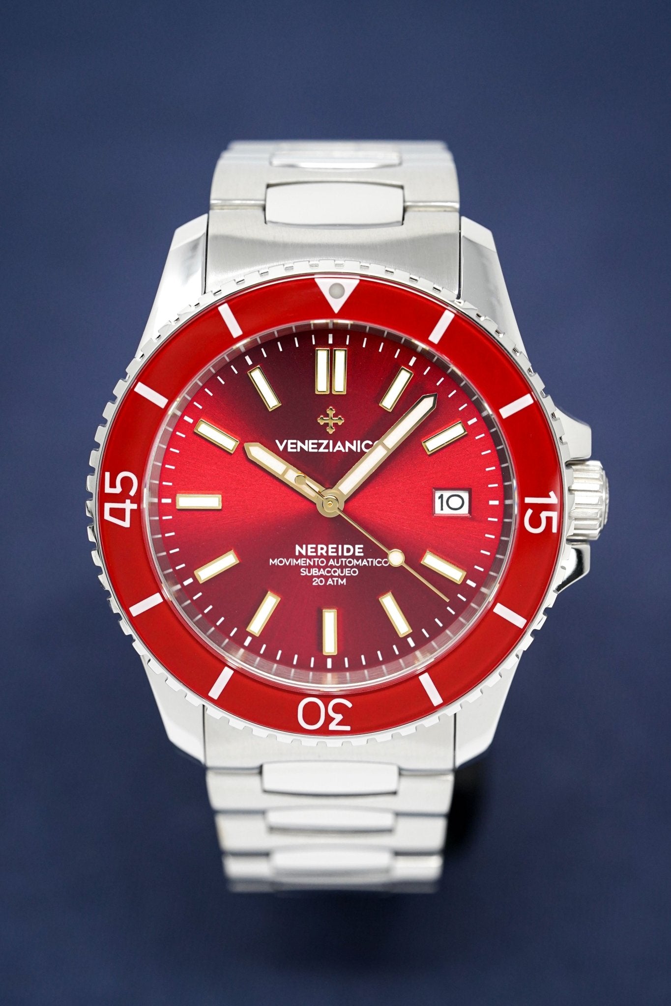 Venezianico Automatic Watch Nereide Canova Bracelet Red