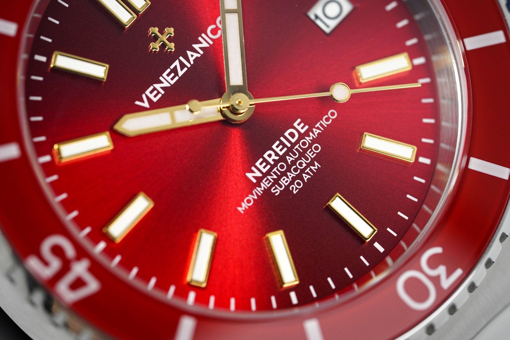 Venezianico Automatic Watch Nereide Canova Bracelet Red