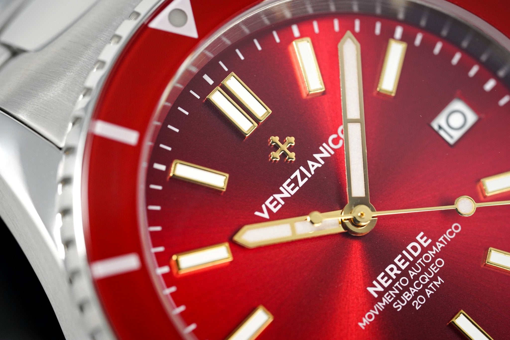 Venezianico Automatic Watch Nereide Canova Bracelet Red