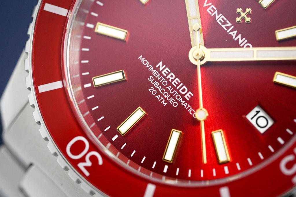 Venezianico Automatic Watch Nereide Canova Bracelet Red