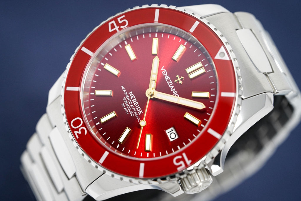 Venezianico Automatic Watch Nereide Canova Bracelet Red