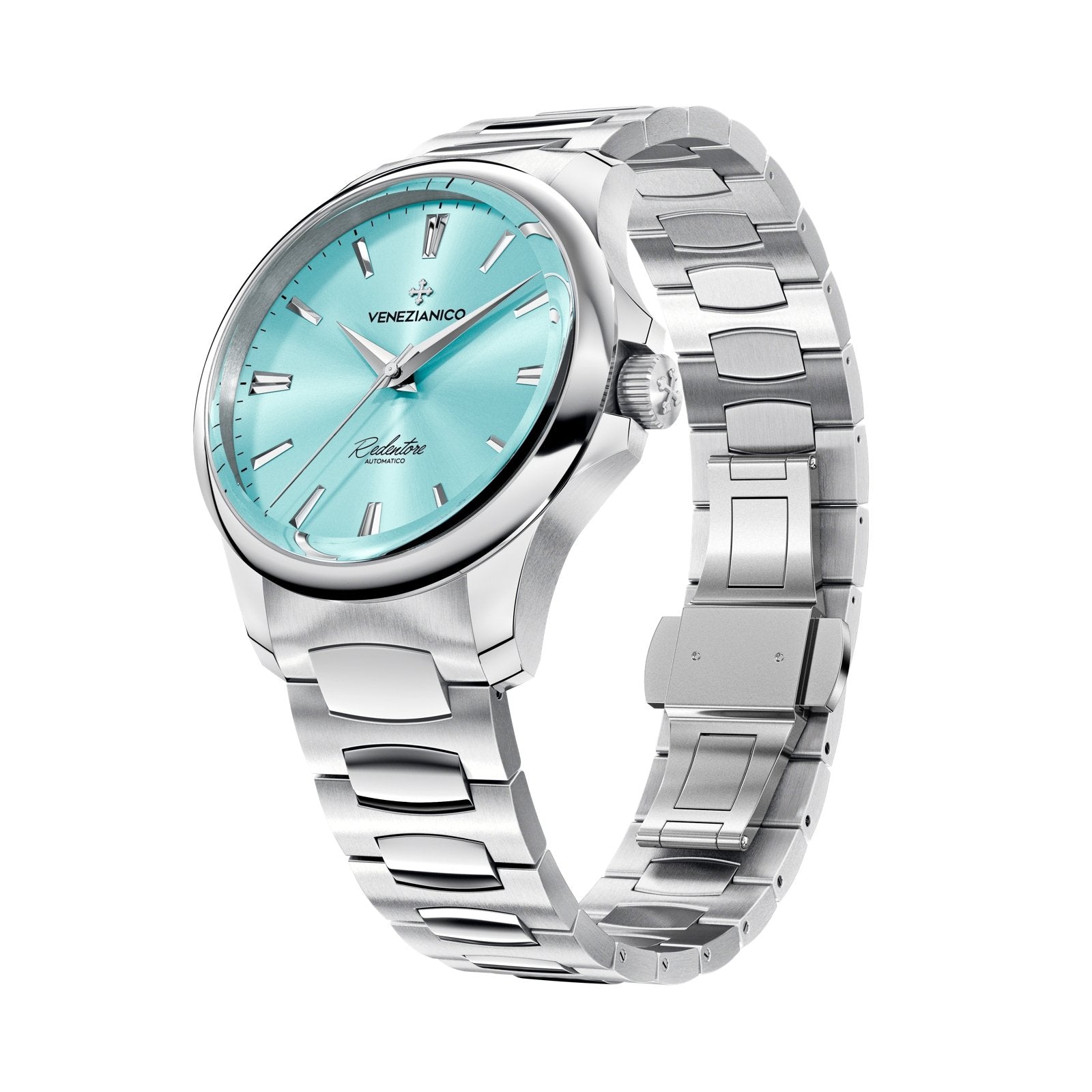 Venezianico Automatic Watch Redentore 36 'Tiffany' Blue Steel