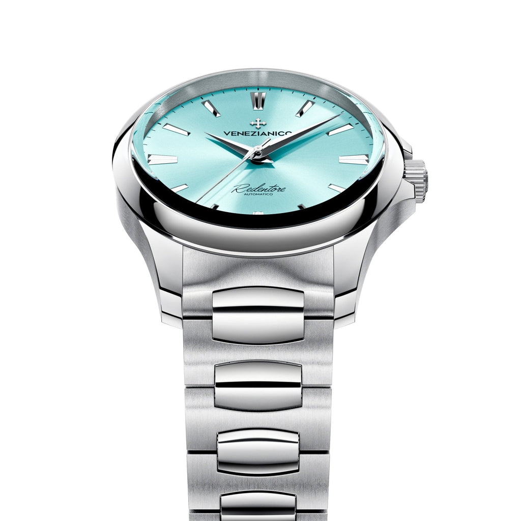 Venezianico Automatic Watch Redentore 36 'Tiffany' Blue Steel