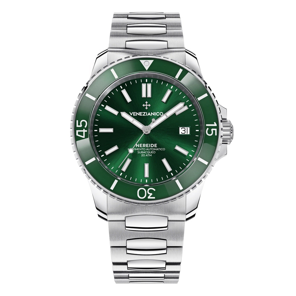 Venezianico Automatic Watch Nereide Canova Bracelet Green