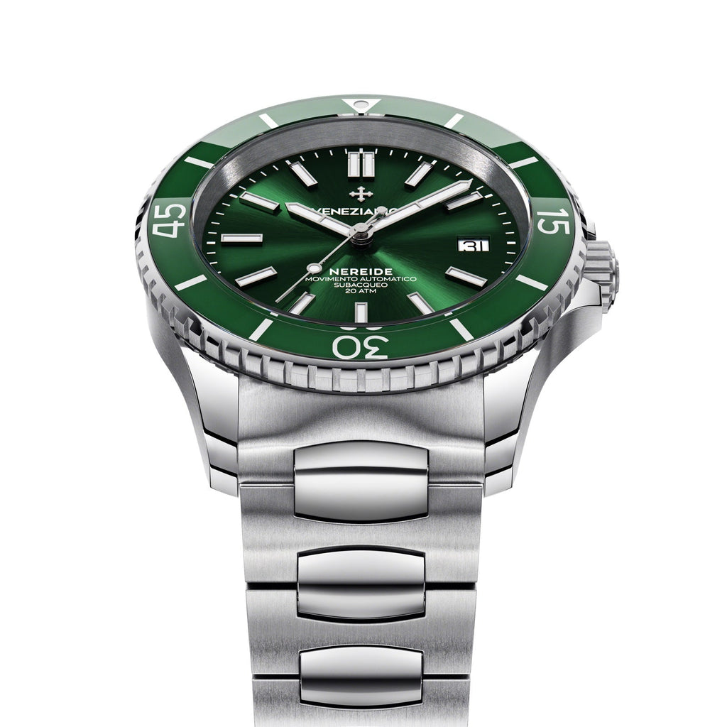 Venezianico Automatic Watch Nereide Canova Bracelet Green