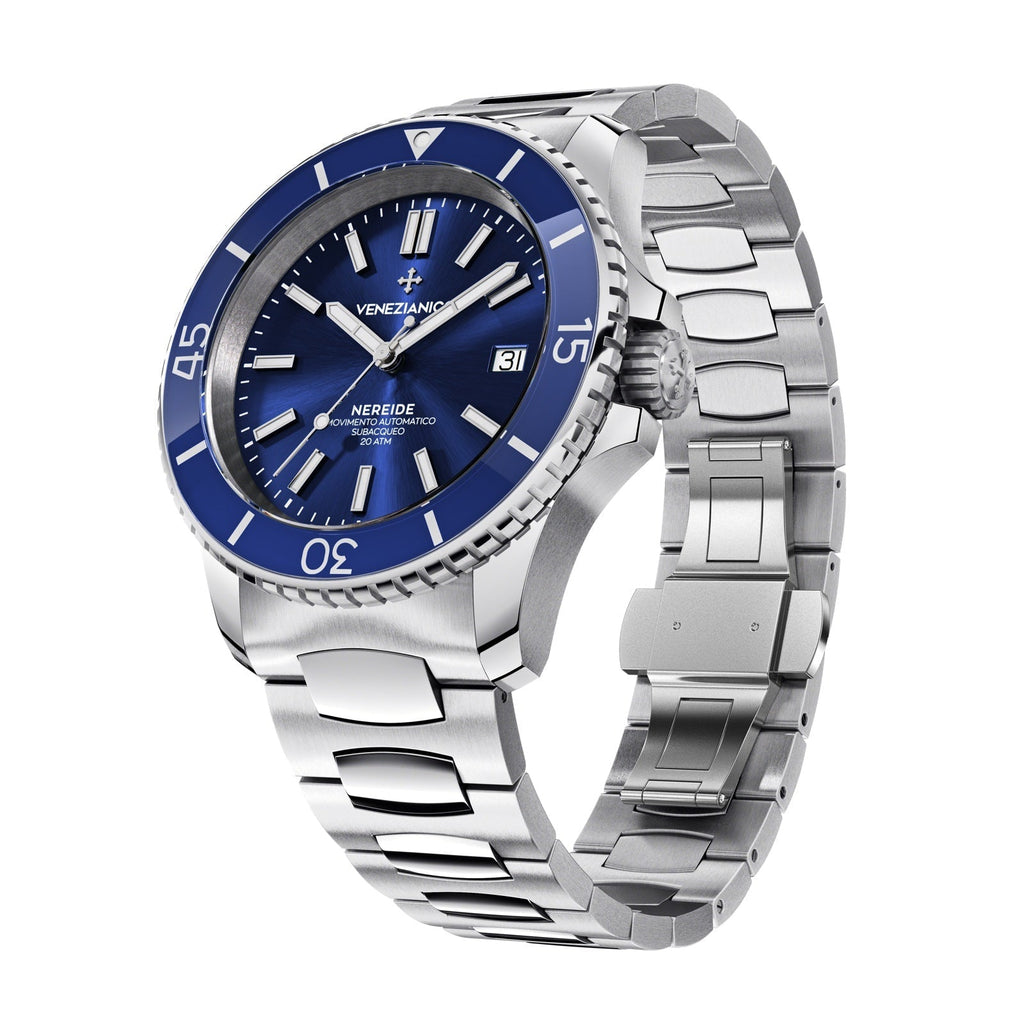 Venezianico Automatic Watch Nereide Canova Bracelet Blue