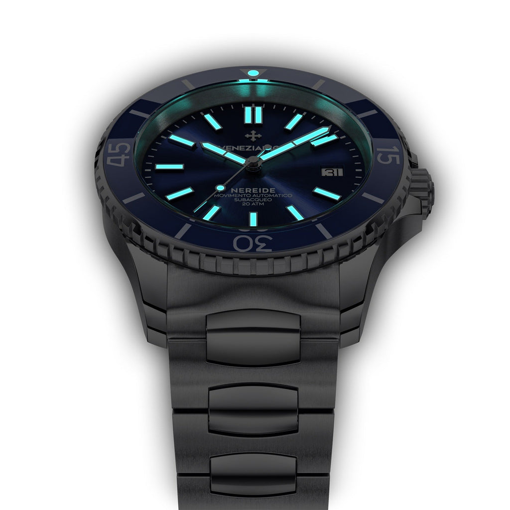 Venezianico Automatic Watch Nereide Canova Bracelet Blue