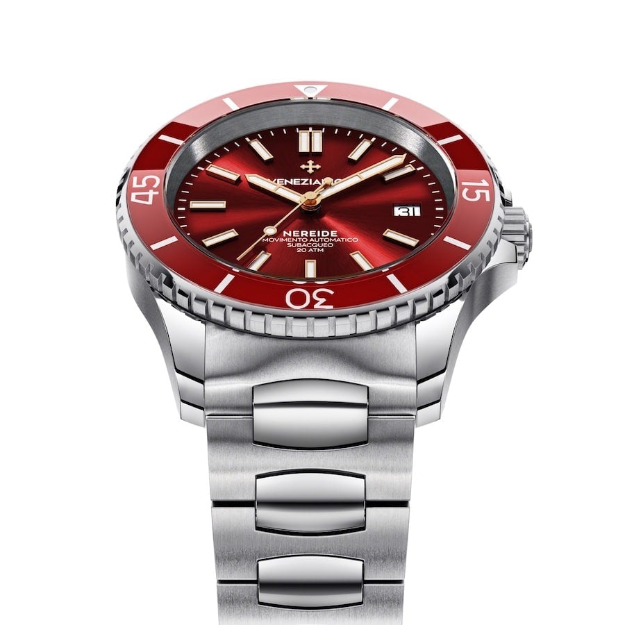 Venezianico Automatic Watch Nereide Canova Bracelet Red