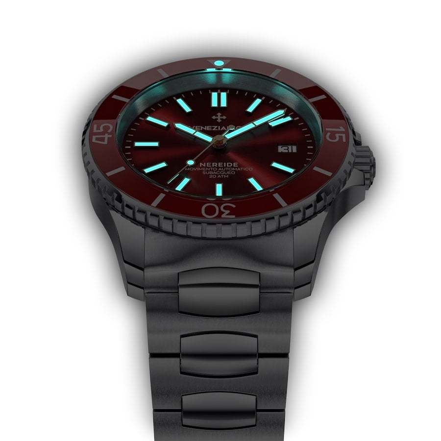Venezianico Automatic Watch Nereide Canova Bracelet Red