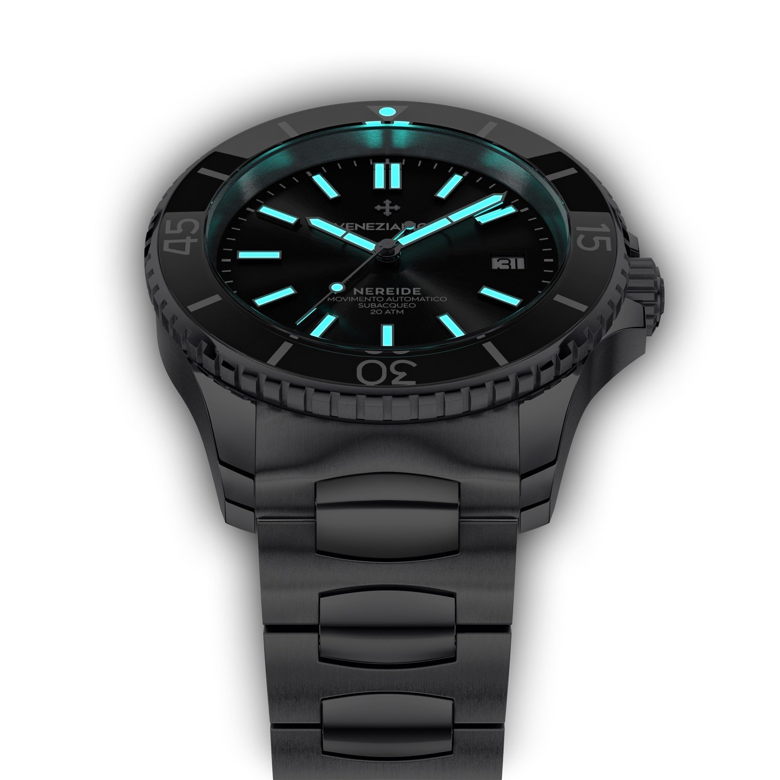 Venezianico Automatic Watch Nereide Canova Bracelet Black