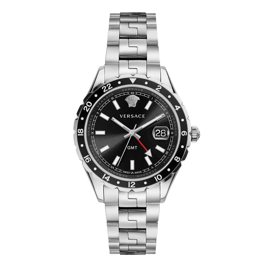 Versace Men's Watch Hellenyium GMT Black Bracelet