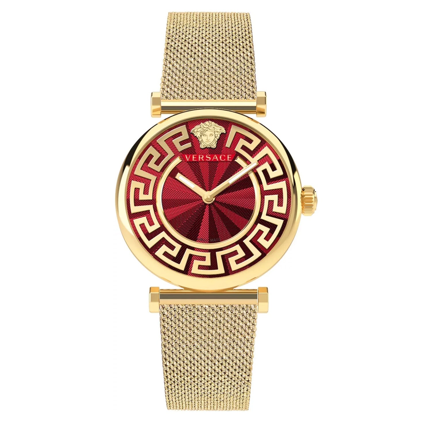 Versace Ladies Watch Lady 35mm Red Milanese Bracelet