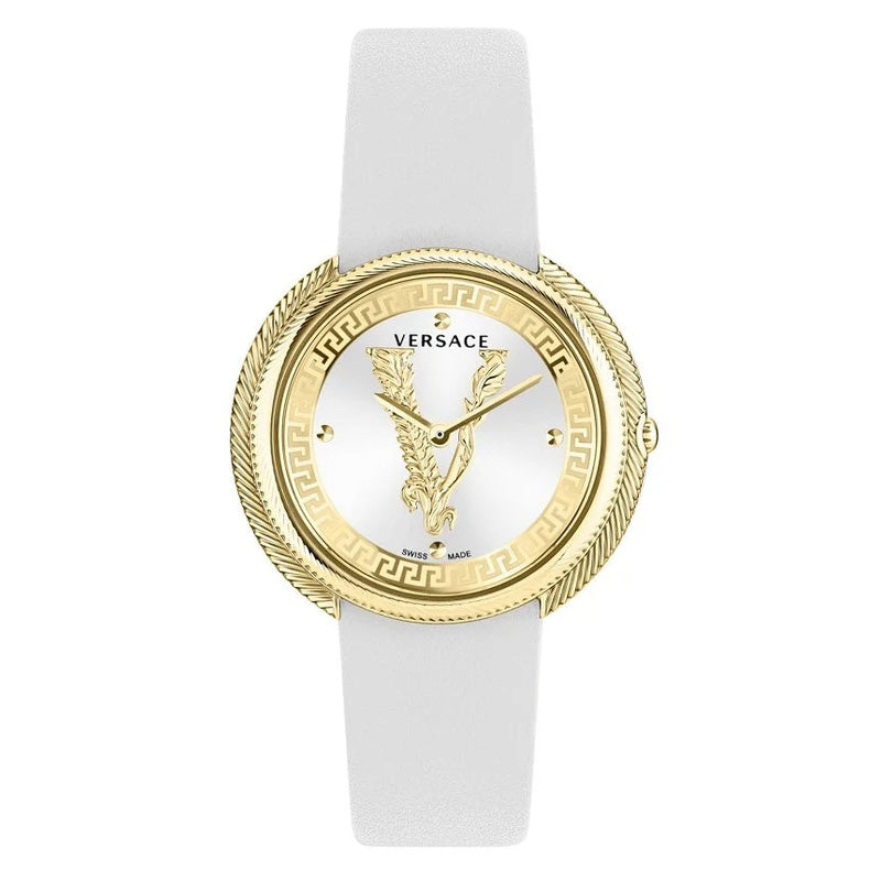 Versace Ladies Watch Thea 38mm White Gold