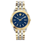 Versace Men's Watch Univers Automatic Blue Two-Tone Bracelet