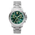 Versace Men's Watch New Chrono 45mm Green Bracelet