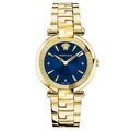 Versace Ladies Watch Revive 35mm Blue Gold Bracelet
