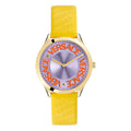 Versace Ladies Watch Logo Halo Yellow