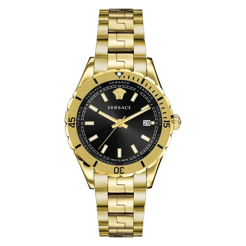 Versace Men's Watch Hellenyium 42mm Gold Bracelet
