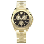 Versace Ladies Watch Chrono 40mm Gold Bracelet