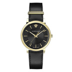 Versace Men's Watch V-Circle Black Gold