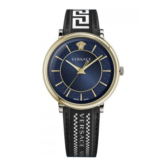 Versace Men's Watch V-Circle Blue Gold