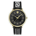 Versace Men's Watch V-Circle Black Gold