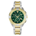 Versace Men's Watch Chrono Sporty 46mm Green Bracelet