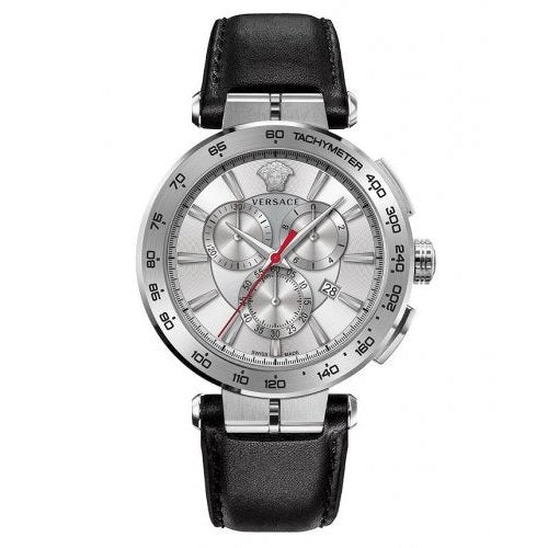 Versace Men's Watch Aion Chronograph 45mm Silver