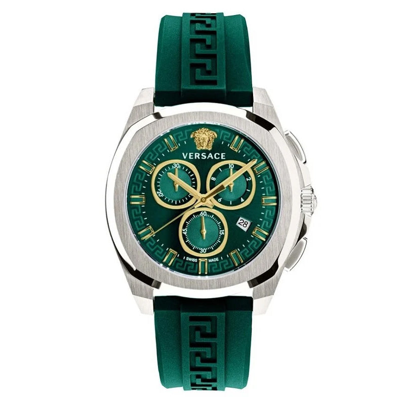 Versace Men's Watch Chrono Geo 43mm Green