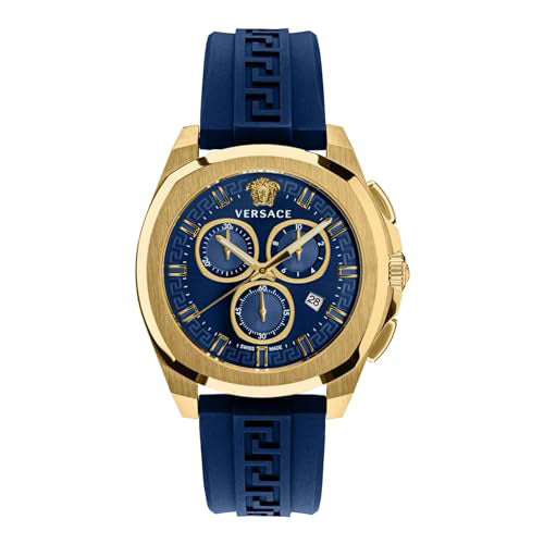 Versace Men's Watch Chrono Geo 43mm Blue