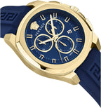 Versace Men's Watch Chrono Geo 43mm Blue
