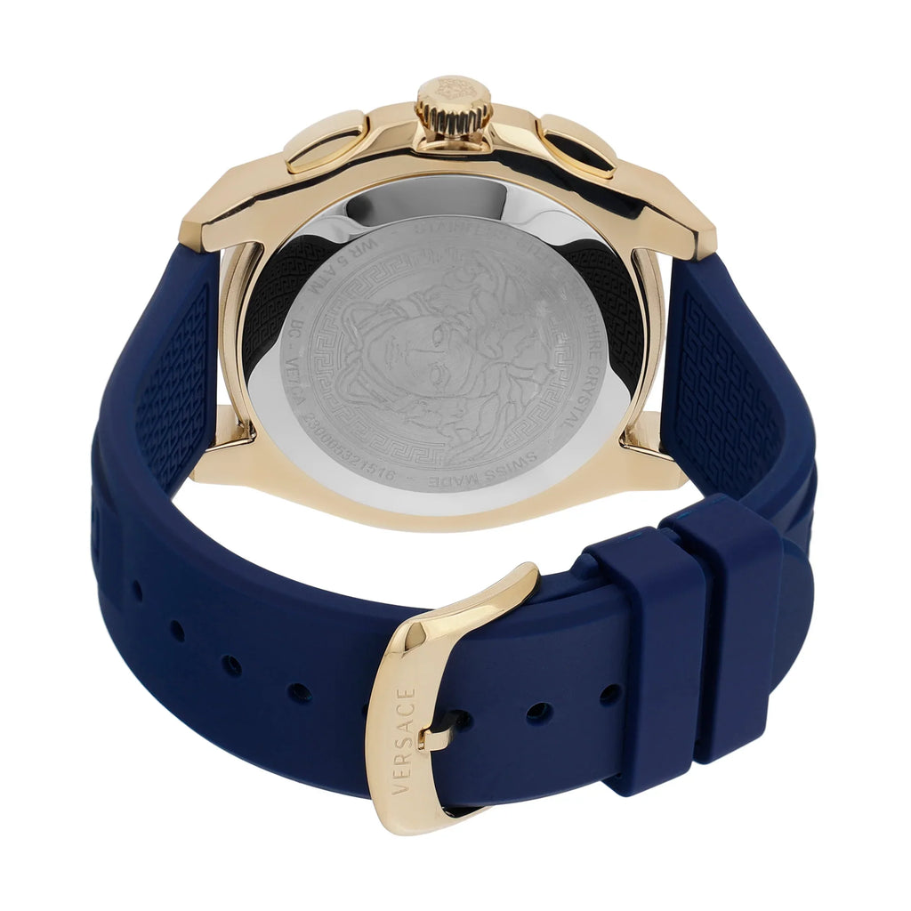 Versace Men's Watch Chrono Geo 43mm Blue