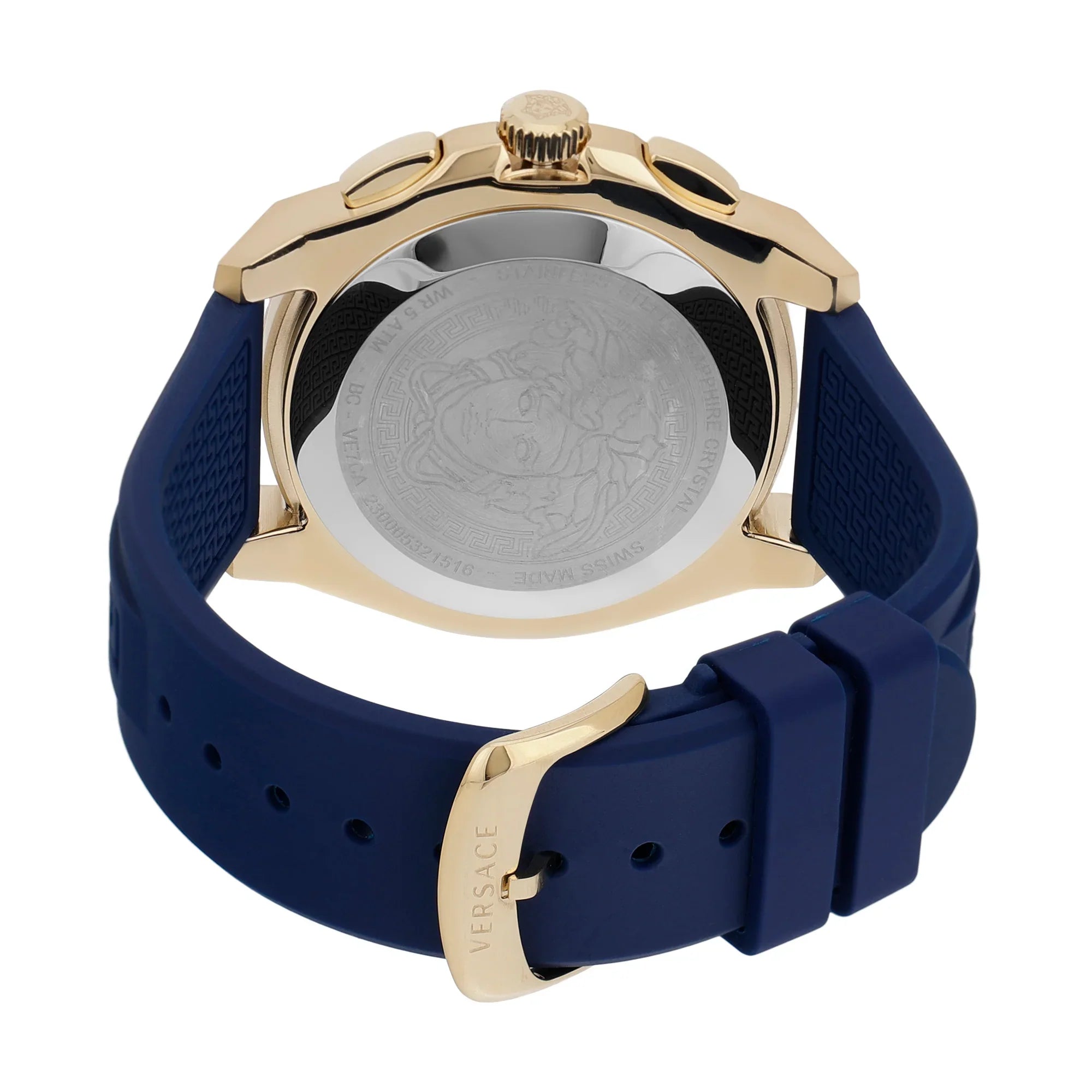Versace Men's Watch Chrono Geo 43mm Blue