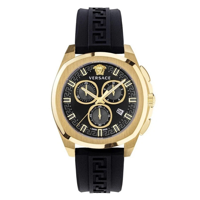 Versace Men's Watch Chrono Geo 43mm Black