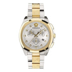 Versace Men's Watch Chrono Geo 43mm White Bracelet