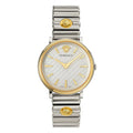 Versace Ladies Watch V-Circle 38mm Silver Gold