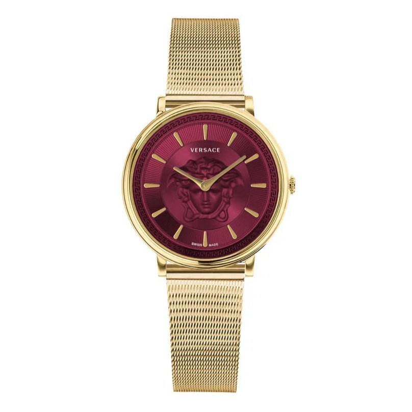 Versace Ladies Watch V-Circle 38mm Red Gold
