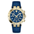Versace Men's Watch Bold Chrono 46mm Blue Gold