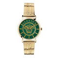 Versace Ladies Watch V-Essential 36mm Green Gold Bracelet