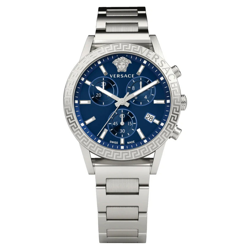 Versace Ladies Watch Sport Tech 40mm Blue Bracelet